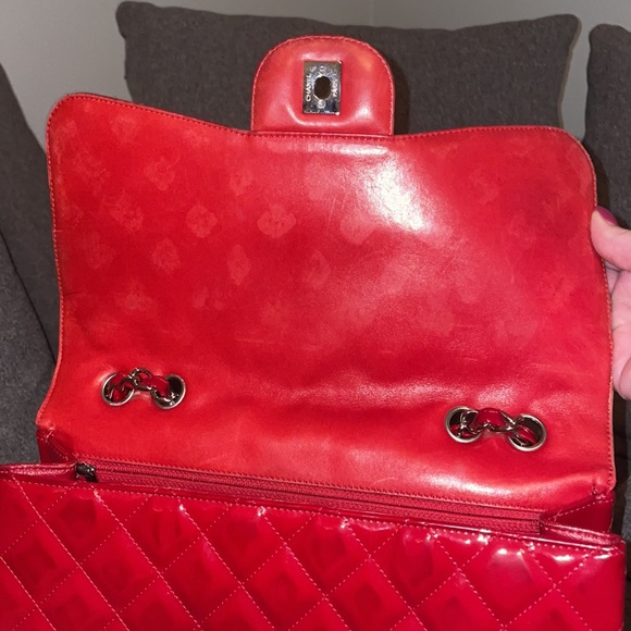 Authentic Chanel patent jumbo single flap bag - Picture 7 of 15